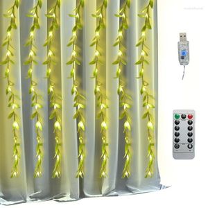 Cordes Vignes Lumières Guirlande De Lierre Artificielle Chaîne Fleur Feuille Verte Pour Chambre Mur Maison Chambre Désherbage Décor