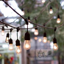 Strings waterdichte zware duty 15m outdoor edison bol string lights verbindbare festoon voor feest tuin kerstvakantie Garland café