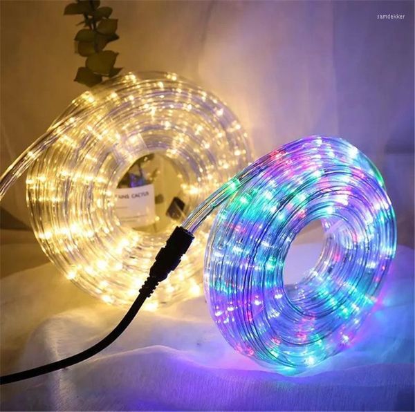 Cuerdas Luces de tira de cuerda LED a prueba de agua AC220V 32LEDS / M Fairy Twinkle Tube String para Navidad Boda Fiesta Jardín