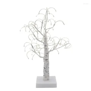 Cordes Birch blanc simulé lampe d'arbre lumineux décoration de la maison de Noël