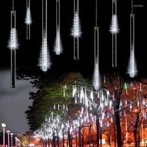 Chaînes ventes entières chaîne de lumière LED décorations de jardin extérieur AC110-220V ue/US/AU/UK Plug Yard décor Festoon