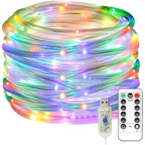 Snaren YBX-ZN USB Outdoor Tuin Kerstdecoratie LED Waterdicht Licht Touw String Fairy Bar