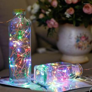 Saiten Jahr Weihnachten Girlande Wasserdichte Kupferdraht LED String Lampe Lichterkette 2m/5m Länge Für Innendekorationen