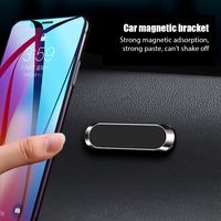 Support de téléphone magnétique de type bande dans une voiture Strong magnétisme Téléphone porte-voiture Support magnétique Auto costume à iPhone 12 Pro Max Xiaomi