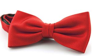 Stripe Bowtie 12 * 6 cm strik 30 kleuren effen kleur strikje mannen das set voor vaderdag mannen Business bowtie kerstcadeau