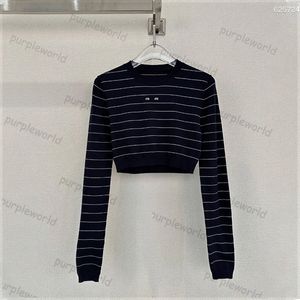 STRIPE GECRAPPED BREIDWEAR VOOR DRAAGEN Designer trui jumpers gebreide tops letter casual T -stukken