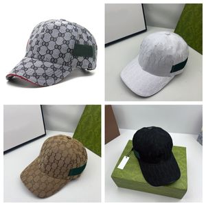 Diseñador de rayas Gorra de béisbol Sombrero para hombre de alta calidad para viajes Mujer Verano Casual Mujeres Cappellino Amantes de lujo Regalo Sombrero de diseñador a rayas beige 2024 hg110 H4