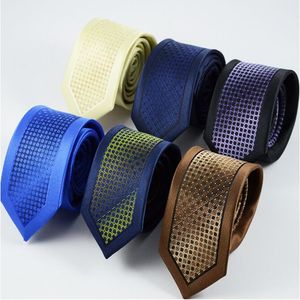 Cravate à rayures cravate 145 * 6cm 70 couleurs flèche professionnelle couleur unie cravate cravate pour homme pour la fête des pères cravate cadeau d'affaires de Noël