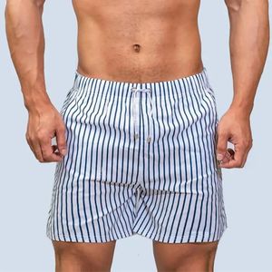 STRIPE ZOMBOEMEN SHORTS MANNEN ZWEMEN BROBS VOOR KOTTER SPANDEX Summer Beach Korte broek Desmiit Swimwear Swimsuit Badpak Briefs 240407