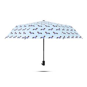 Parapluie à rayures pour chien, parapluie de poche à trois plis, frais de fête, Parasol pour chiens, parapluie rose ensoleillé et pluvieux pour femmes H10151865