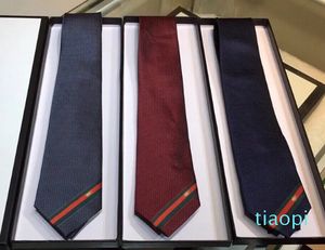 Corbatas de fiesta de boda informales con cuello de negocios de seda para hombre a rayas