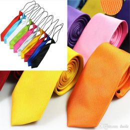 Gestreepte stropdas kinder stropdassen maat 28,5 cm 30 kleuren speciaal aangepast voor babystudent kerstcadeau 223T