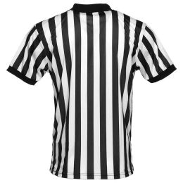 Chemise arbitre rayée Souppe Veille à manches courtes T-shirt T-shirt Sports Shirt Striped pour adolescents Unisex Cosplay Parties