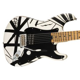 Guitarra eléctrica Stripes Series '78 Eruption White con rayas negras Relic Guitar