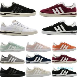 Gestreepte vrouwen mannen schoenen veter sneaker vintage trainer mode schoen suède lederen sneakers low-top trainers luxe ontwerper onoverwinnelijke heren dames sportloper