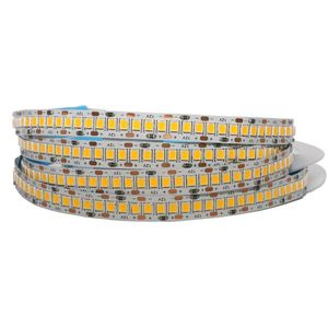 Tiras 1-5m 1200Leds 2835 SMD LED Luz de tira 240led / m DC12V Cinta de cinta de cuerda flexible de alto brillo Blanco / Blanco cálido para TVLED