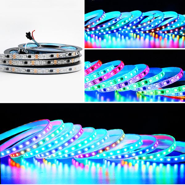 Tiras 100M 20X5M WS2818 (Versión de actualización WS2811) Tira de luz LED RGB 30leds / m 60leds / m DC12V Direccionable Digital Usalight flexible