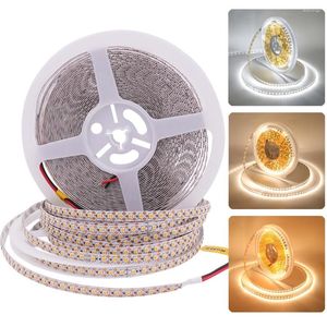 Tiras 10 m/lote 2835 SMD 1200LEDs tira de luz DC 24V cinta LED Flexible iluminación 120Leds/m cinta de cuerda decoración de retroiluminación