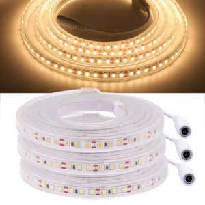 Tiras 12V 24V LED Tira Impermeable IP67 2835 120LEDs / m Luces al aire libre Cálido Natural Frío Blanco Cinta Flex Ribbon LampLED