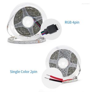 Strips 12volt 2835 RGB LED Strip Lichte tape Waterdicht SMD 1M-5M 60LED/M 12V Diode TV-achtergrondverlichting Flexibele kamerlamp