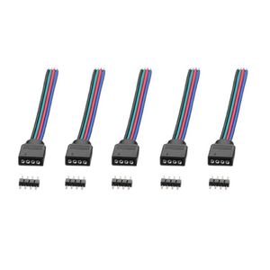 Strips 20 Stuks Set 4 Pin RGB Connectors Draad Kabel Voor 3528 SMD LED Strip Verlichting LB88235L