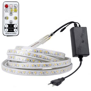 Strips 220V LED Strip Licht Dimpelbaar met externe controller Soft Tape Waterdicht SMD 5630 RIBBON Flexibele stripled