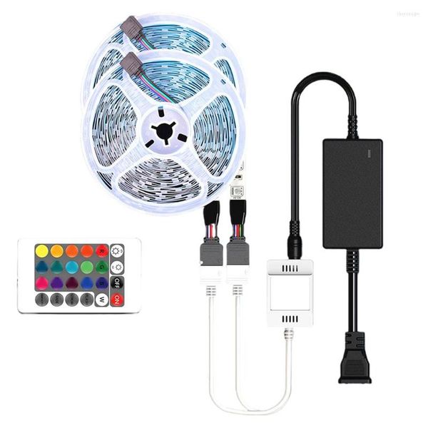 Bandes 2 pièces LED bande lumineuse USB Bluetooth WIFI RGB SMD lampe flexible à distance ruban intelligent ruban TV écran de bureau rétro-éclairage diode