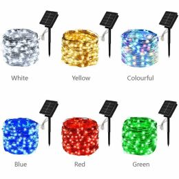 Strips 32m 300 LED Solar Strip Light Home Garden Koperdraad Licht String Fairy Outdoor Solar Powered Christmas Party Decor.