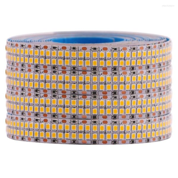 Tiras 480Led / m Luz de tira LED SMD 2835 24V 12V 5M 2400LEDS Doble fila Raya flexible 1200LEDS 900LEDS Cinta Cinta Iluminación