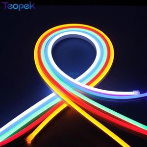 Strips 5m Flex Neonlicht SMD2835 120leds m LED-verlichting 6 12mm Kleuroppervlak Jurk Strip Touw Waterproof259O