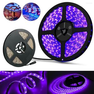 Bandes 5M SMD 3528 Noir Blanc PCB UV Violet LED Strip Light DC 12V Ultraviolet Ray Tape Ruban Lampe