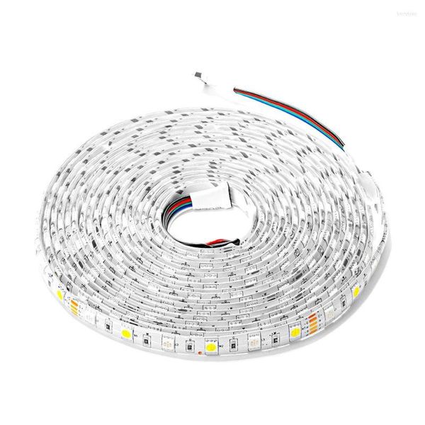 Bandes 5M SMD Couleur Mixte RVB RGBW Haute Qualité 60Led/M 300 Led Blanc Chaud/Froid RGBCW RGBWW Bande LED 5Pin IP30/IP65/IP67 DC12V