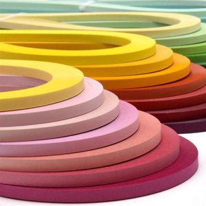 Strips 5mm Kraftpapier Quilling Gemengde Origami DIY Art Tools Handgemaakte Scrapbooking Artwork Party Decor Supplies Decoration186p