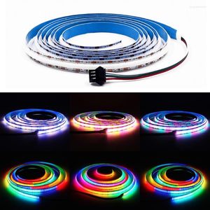 Strips 5V Adresable COB LED Strip Programmeerbare Magic RGB FOB Bar Licht Mobiele app Controle RGBW USB DC5V Powered 320les/M 0,5 m 1m