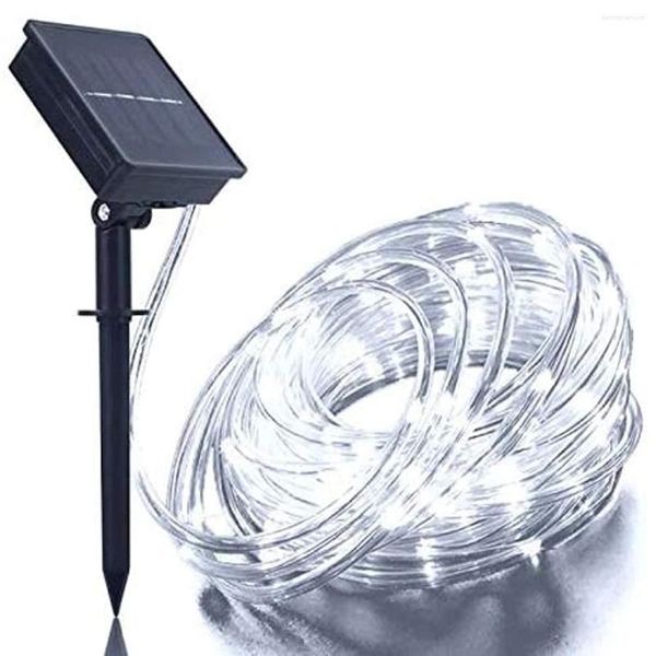 Bandes 7M 50LED étanche bande solaire lumière maison jardin tube corde chaîne fée extérieure alimentée fête de noël décor