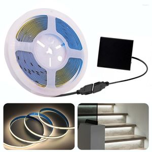 Bandes Batterie COB LED Bande Lumière Bleu Rouge Vert Cool Naturel Blanc Chaud DC 5V Flexible FOB Lumières Haute Densité 320leds/m