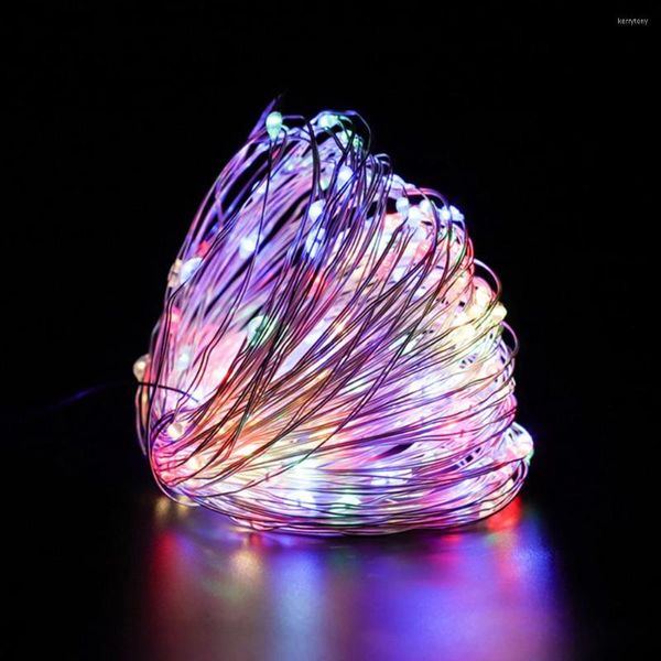 Bandes de fil de cuivre lumières chaîne étanche LED perles USB lampe Rechargeable arbre de noël guirlande décoration de fête de mariage