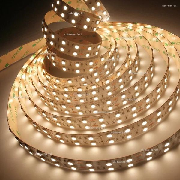 Bandes CRI95 haute luminosité double rangée SMD 120LEDS/M 2800K-7500K LED bande lumineuse 20mm PCB 20-22lumen par