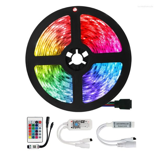 Bandes DC12V LED Strip Lights Décorations de chambre Waterpoof RGB 2835 Ruban flexible Wifi Diode de bande pour chambre Bluetooth