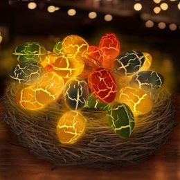 Strips Easter Led Light Crack Ei-Vormige Fancy Lantern Decoratieve snaarlichten Festival Home Garden Decoraties 1,5 m / 3 mled