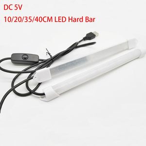 Bandes haute luminosité 10/20/35/40 cm SMD 5630 LED barre lumineuse dure USB alimenté DC5V bandes lumineuses rigides sous armoire armoire LightLED