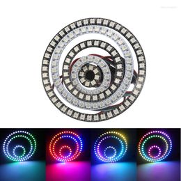 Strips individueel adresseerbaar WS2812B Pixei Ring 8/16/20/35/45leds RGB LED WS2812 IC Buiit-in Moduie Strip Lights