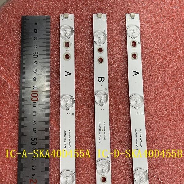 Kit de bandes 3 pièces barre de LED pour ERISSON 40LES73 40LES69 Philco Ph40e36dsgw Ph40e36ds IC-A-SKA40D455A IC-D-SKA40D455B JL.D4052235-01AS-C