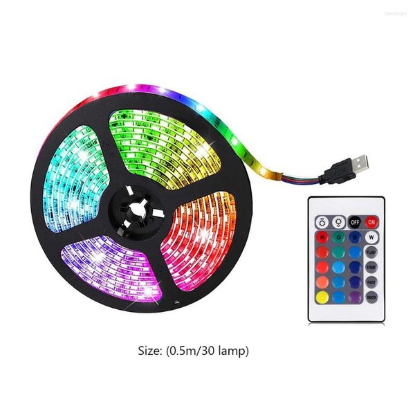 Bandes LED bricolage bande lumineuse luminosité réglable compatible Bluetooth TV fond éclairage bande App télécommande fête voiture lampe