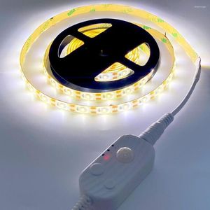 Tiras LED Luces de cinta activadas por movimiento Sensor PIR debajo de la cama en el gabinete Iluminación USB Lámpara de tira suave Luz de inducción del cuerpo humano