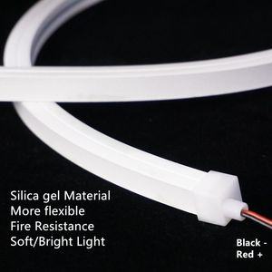 Strips LED Neon Flex Light 10 10mm Wandverkleurig oppervlak Versterkte Home Improvement Decoratie Plafond Flat Flexible Strip Tapeled