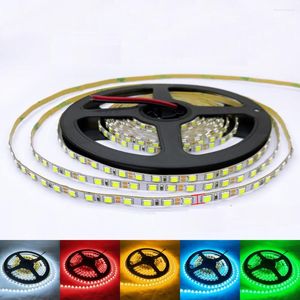 Strips LED Strip Lichte smalle breedte 5 mm koel wit 6000-6500K geel 16.4ft/5m 600 LEDS 12V 24V SMD 2835 Flexibele tape