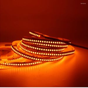 Bandes LED bande lumineuse véritable Orange pas jaune ambre étanche 3528 SMD 60LED/120LED/240LED/m DC12V compteur affichage bande lampe voiture