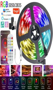 Strips LED Strip Lights Bluetooth WiFi RGB SMD Fita voor feest slaapkamer decoratie compatibel con Alexa Control de Google Tira Luces9416989