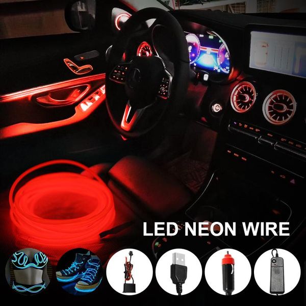 Tiras de alambre de señal de neón debajo del coche, tira de luces de tubo suave Flexible, tira de luces LED El Anime de Navidad/cuerpo de mujer/Cuerda DecorLED para habitaciones, tiras LED